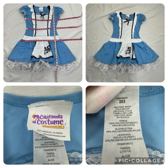 California Costume Tween Large Adult Small Alice In Wonderland Costume &… - Picture 16 of 16